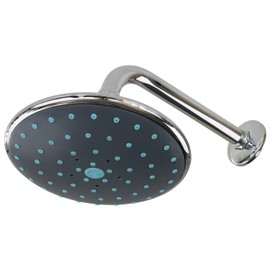 Sanixa GO140300 Shower Head Set with 30 cm Wall Arm, Chrome-Plated Brass Ball Joint, Round Shower Head, Shower Arm, Wall Mount, Bathroom (Wall Arm 30 cm)