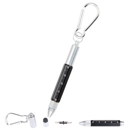 GoldRock Mini Kugelschreiber Geburtstagsgeschenk für Männer Weihnachtsgeschenke 6 In 1 Multifunktions Kugelschreiber, Kugelschreiber mit Karabiner Geschenke für Männer Damen Opa Lehrer Handwerker