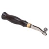 Leather Creaser 0.5mm Regulable Screw Ebony Handle Arc Design Stainless