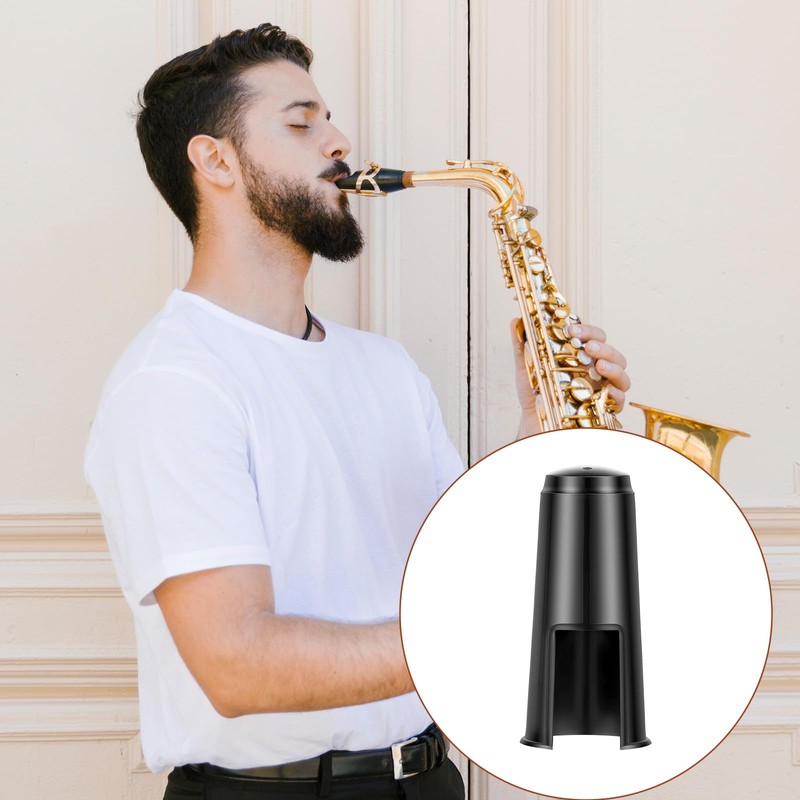 4 Pack Alto Saxophone Mouthpiece Cap, Plastic Alto Sax Mouthpiece