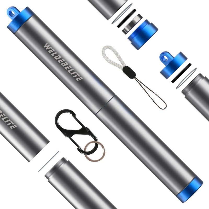 WelderElite Blue TIG Tungsten Holder-Handy Protective Storage Tube for WL20