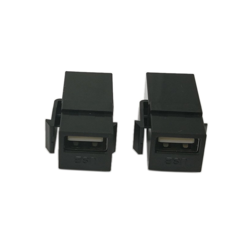 USB 2.0 Keystone Jack Inserts, zdyCGTime (2-Pack) USB 2.0 Adapters