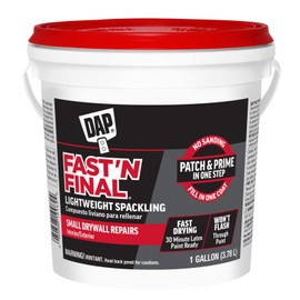 DAP 12143 Fast'N Final, 1gal, white Lightweight Spackling, 1 gal