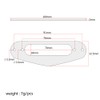 SUPVOX Silver Metal Single Coil Pickup Mounting Ring for ST