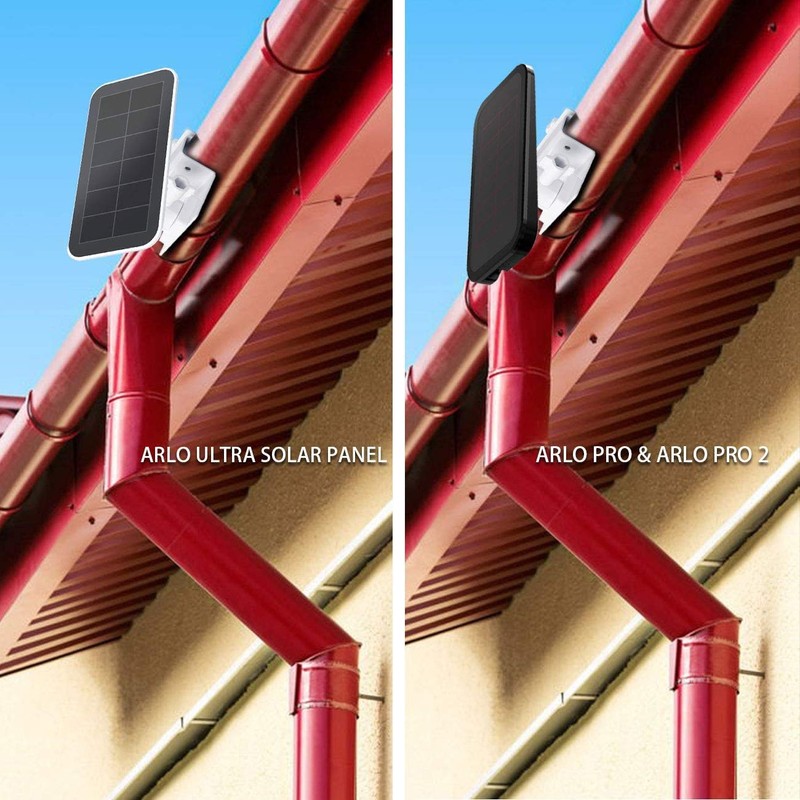 HOLACA 2Pack Gutter Mount compatible with for Arlo Pro Solar