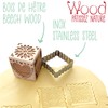 SCRAP COOKING 5139 Wooden Decorative Stamp for Pastry with 1
