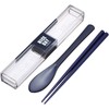 Iwasaki Industry Plastic Spoon and Chopsticks Set, 7.1 inches (18