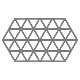 Zone Denmark, Triangles Topfuntersetzer/Untersetzer für Auflauf-/Ofenformen, Silikon, 24 x 14 cm, grau (cool Grey)