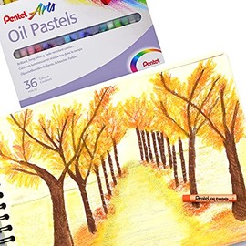 Pentel de México Colores Pastel Aceite Caja con 36 Piezas- PHN-36