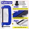 KARRYTON C Clamps set(4"+6"+8"), Large Deep Throat Ductile Iron C-Clamp