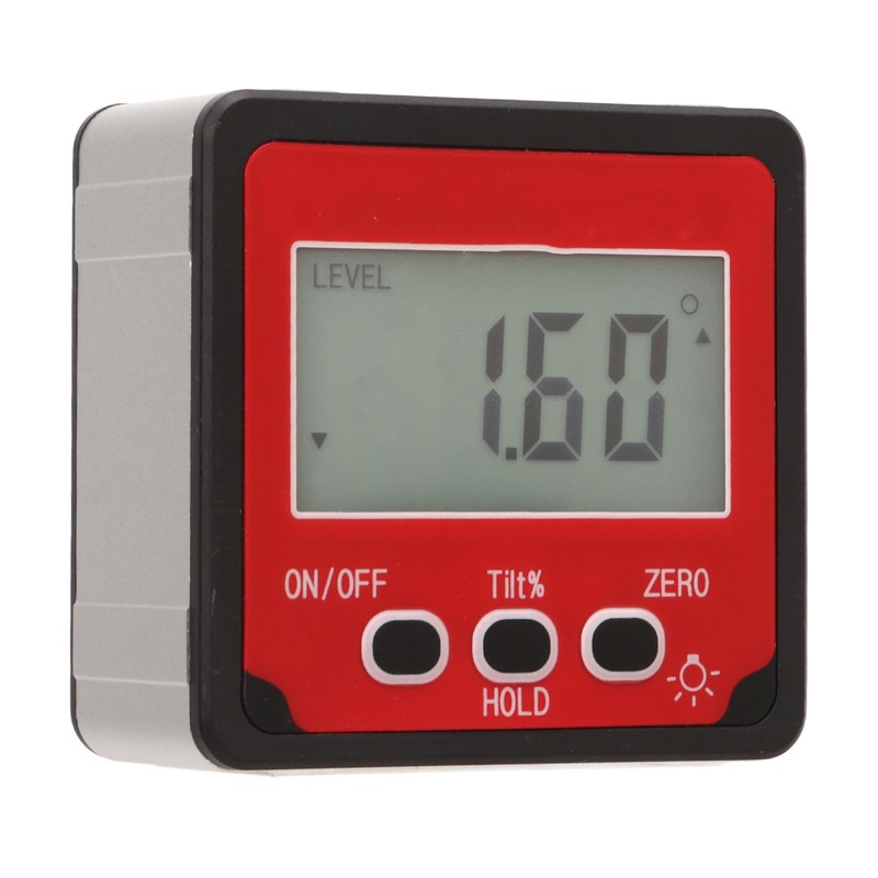 Angle Finder Digital Display Level Gauge Magnetic Inclinometer Tool for