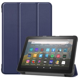 Case for LG FH 8 (10th/12th/14th Gen 2020-2024) Universal 8 Inch Tablet Protective Case - Shockproof Case with Auto Wake/Sleep (Navy Blue)