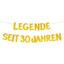 30th Birthday Decoration Funny Banner, Legend for 30 Years Birthday Garland, 30th Birthday Men Women Decoration, Birthday Banner 30 Gold for Women Men Party Decoration