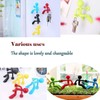 Creative Wall Climbing Villain Refrigerator Magnets, Magnet Key Hanging (Orange,