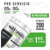 Creatina Monohidratada Natural Green, 1 kg de Polvo con 200