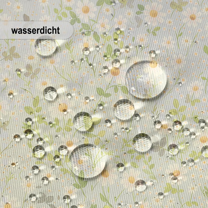 Snowify Washable Rectangular Tablecloth 110 x 140 cm, Garden Tablecloth