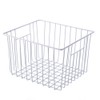 SANNO Freezer Baskests Organizer Bins, Freezer Wire Storage Basket Refrigerator