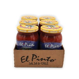 El Pinto Black Bean And Corn Salsa, Medium, 16 Ounce (Pack of 6 Jars)