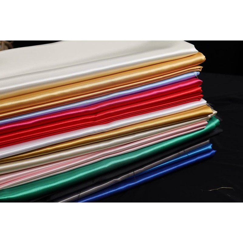 Mondo Tessuti Plain Soft Satin Panel 100cm x 150cm (Aqua)
