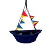JUNGLE WELL RPET Boat-Shaped Canoe Swing for Children, Eco-Friendly Fabric,