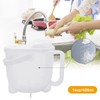 Rice Washing Bowl with Strainer, Clear Plastic Quinoa Grain Washer