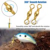 Fishing Barrel Swivels Saltwater Swivel - 60pcs-120pcs Copper Fish Swivels
