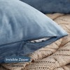 Deconovo Set of 2 Large Crushed Velvet Cushion Covers 65cm