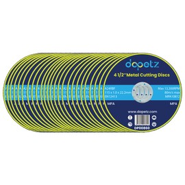 Dapetz ® 4.5" Ultra-Thin Metal Cutting Discs (115mm) for Angle Grinding – Ideal for Ferrous Metals, Plastic, and More – 25 Pieces