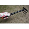 Mivos Steel Garden Hand Rake - Small 5 Tooth Garden