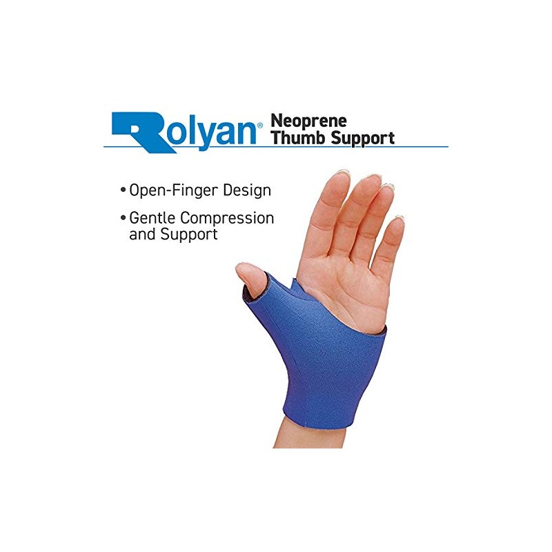 Rolyan Neoprene Pull On Thumb Support, Wrist Compression Sleeve, Thumb