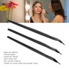 Bent Eyeliner Brush, 3pcs Pro Makeup Ultra Fine Angled Gel