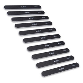 K-Pro Sandleaf Nail File - Professional Sand Sheet File Set 180/240 Straight - Pack of 10