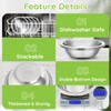 Offiper 304(18/8) Stainless Steel Mixing Bowls for Kitchen, 6 Pack