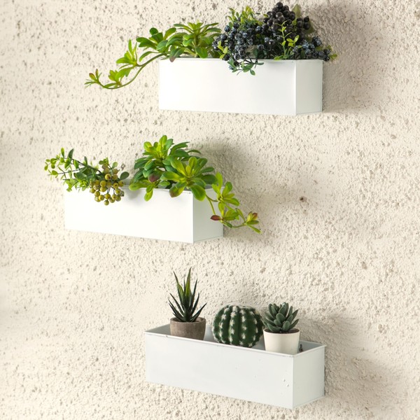 LaLaGreen Wall Planter (3 Pack, 14 Inch) Large Wall Mount