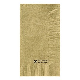Hoffmaster 126512 Kraft Dinner Napkin, 1 Ply, 1/8 Fold, 17" Length x 15" Width, Natural (Packs of 1000)