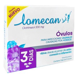 Lomecan V Óvulos 200 Mg, 3 Óvulos