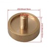 Liyafy 3Pcs Trumpet Bottom Valve Caps Knobs Brass Trumpet Caps