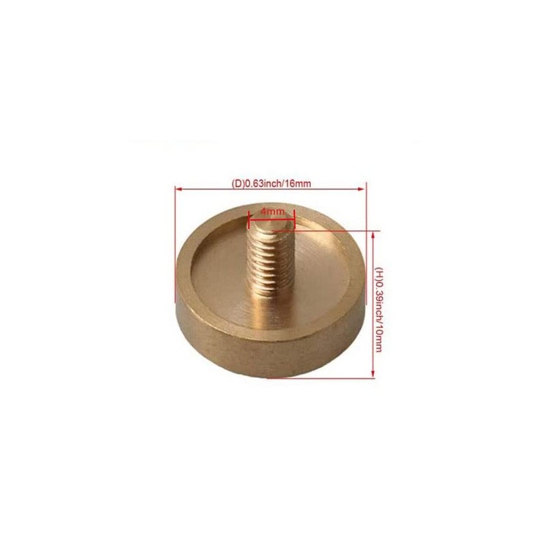 Liyafy 3Pcs Trumpet Bottom Valve Caps Knobs Brass Trumpet Caps