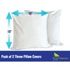 Throw Pillow Covers (Set of 2) - Square 18x18 Pillow