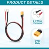 MECCANIXITY XT60 to O Ring Terminal Cable, 12AWG 2 ft