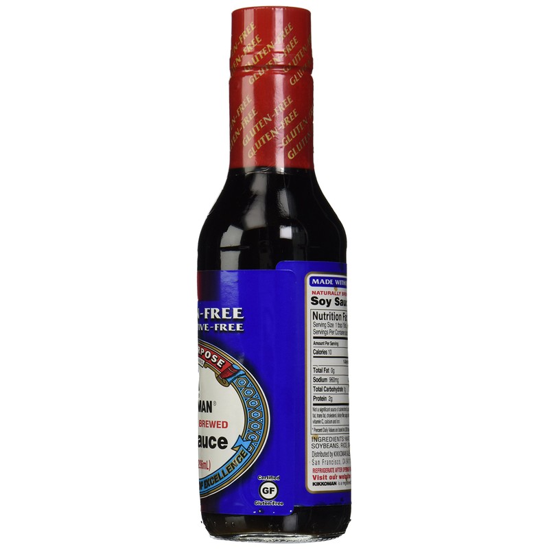 Kikkoman Soy Sauce, Gluten Free, 10 oz