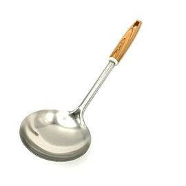 TIJARÂ® Ladle Spoon, Stainless Steel Spoon for Stirring, Mixing and Cooking, Long Handle Soup Ladle Spoon with Large Bowl Capacity