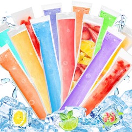 Pack of 300 Water Ice Bags Pop Mould Bags Popsicle Bags Popsicle Bags Popsicle Moulds Bags Transparent Water Ice Bags Ice Lolly Moulds Bags