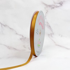 Creative Ideas PSF0308-690 Solid Satin Ribbon, 3/8" by 100 yd, Antique Gold