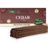 Bless-Cedar 100%-Natural-Handmade-Hand-Dipped-Incense-Sticks Organic-Chemicals-Charcoal-Free Purification-Relaxation-Positivity-Yoga-Meditation Best-Woods-Scent (500 Sticks(26 OZ))