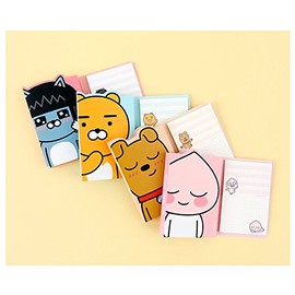 Kakao Friends 4 Sticky Memo Pad-Neo
