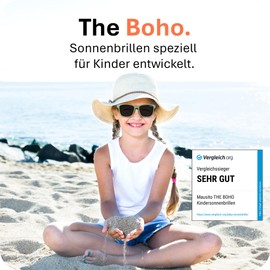 Mausito Children's Sunglasses, 3-6 Years & 6-10 Years, Comparison Winner Children's Sunglasses, 100% UV Protection, Flexible Arms, Non-Toxic Children's Sunglasses, mint