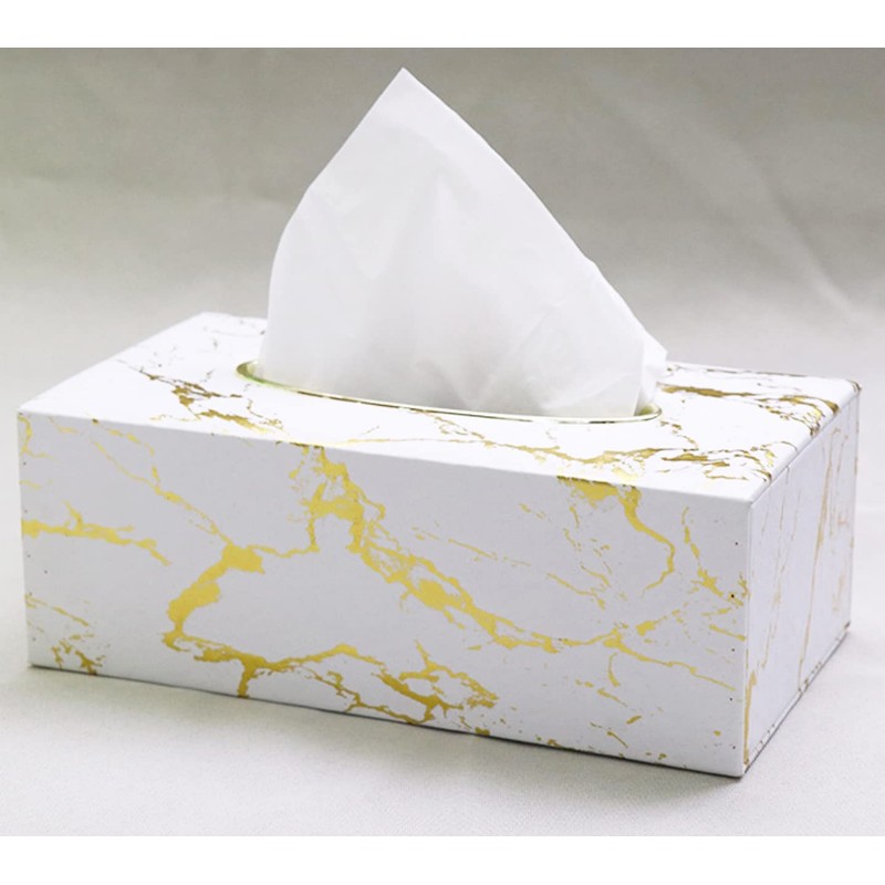 Queen-b Tissue Case, Marble Gold Box, Tissue Holder, Cover Case,
