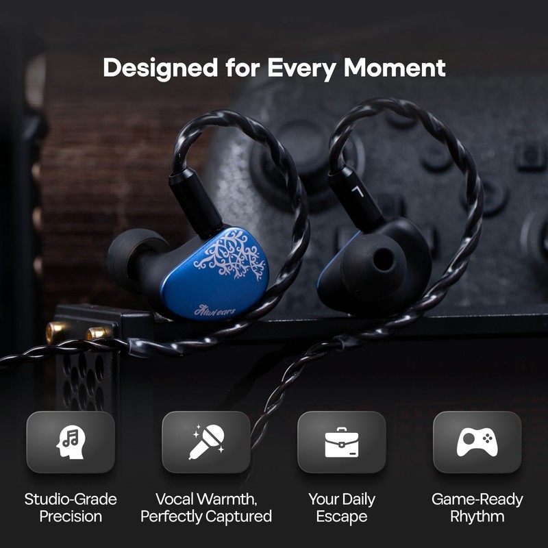 Kiwi Ears Cadenza II 10mm Titanium DD In Ear Monitor
