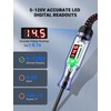 JASTIND 5-120V Digital Automotive Test Light with LED Voltage Display,